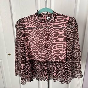 GANNI LEOPARD TOP nwot